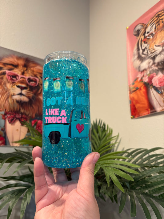 Heart like a truck 20 oz acrylic